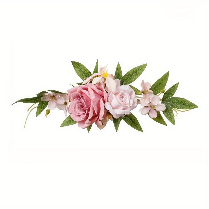 1Pc Artificial Rose Cluster Decoration Wedding Bridal Birthday Party Cake Table Flower for Outdoor Patio Garden Wedding Party Decoration