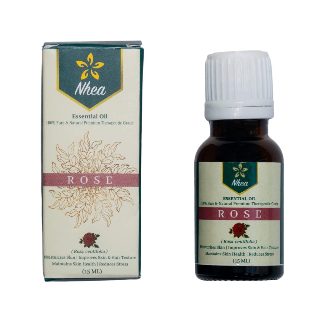 

Nhea Rose Essential Oil 10ml | 100% Pure, Undiluted, Therapeutic-Grade Oil | Relieves Menstrual Discomfort | Improves Sk