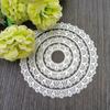 Dreamcat Craft 4pcs Circle Border Metal Stencil Mold Cutting Dies Decoration Scrapbook Die Cuts Album Paper Embossing DIY Card