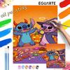 Disney oil painting painting art set Lilo and Stitch halloween theme handmade diy gift home decoration