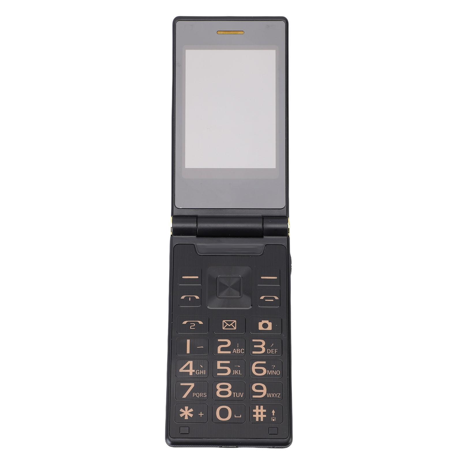 

4G раскладушка 3,0 дюйма 1,8 дюйма двойной экран две SIM-карты большие кнопки 5900 мАч 1,3 МП камера раскладушка красный