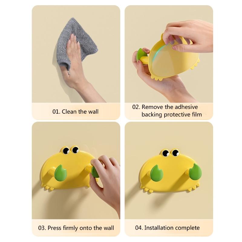 Eleganter Krabben Wandhaken Einfache Installation Designs Hält Handtücher Hüte Badezimmer Schlafzimmer Organisation Täglicher Gelegenheitsgebrauch