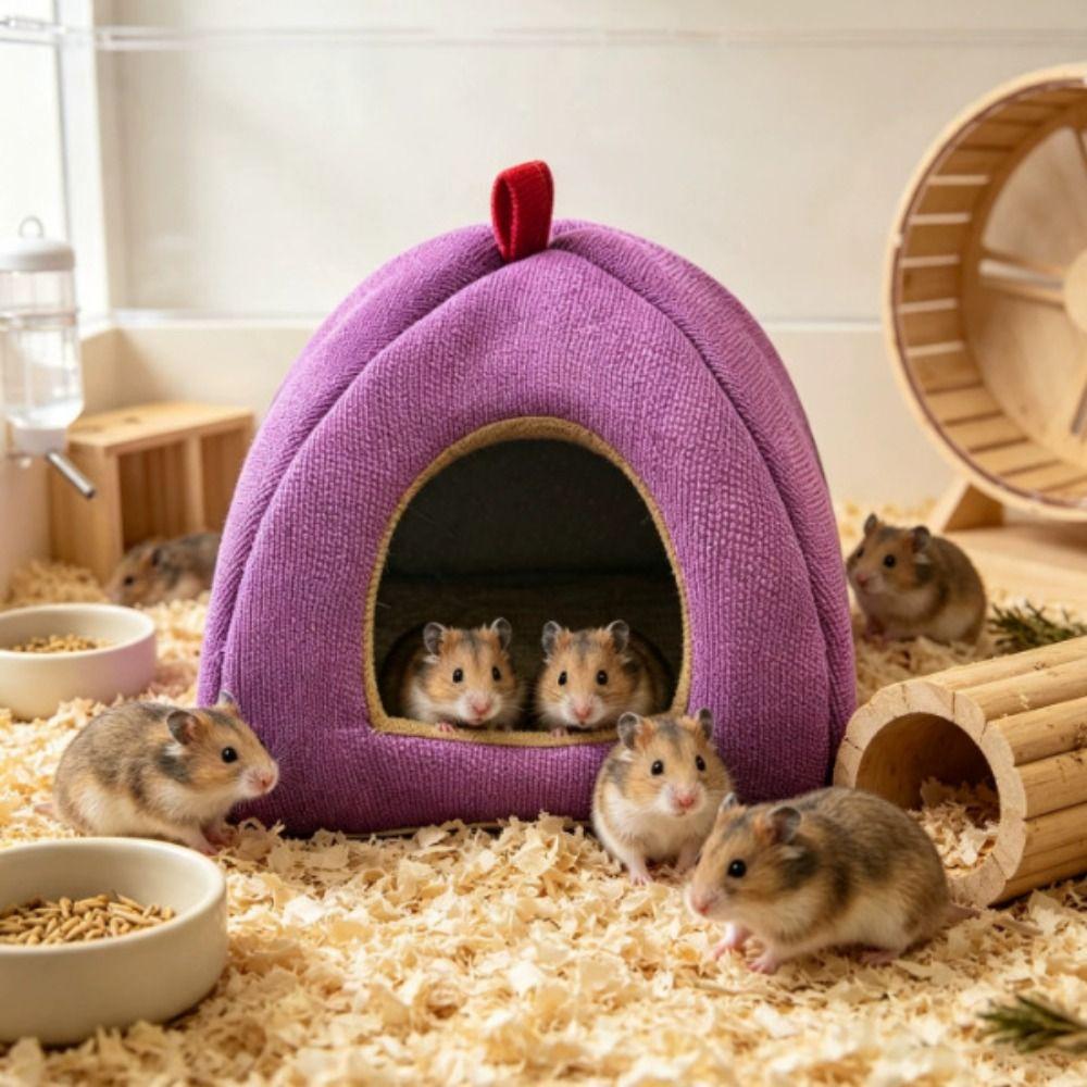 Cotton Line Guinea Pig House Hanging Loop Small Pet Bed Portable Hamster Shelter Small Pets