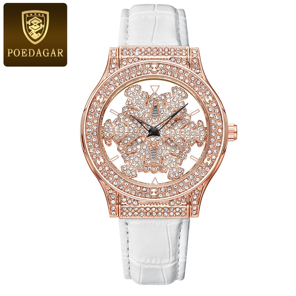 POEDAGAR New TOP Brand Luxury Women's Watch With Box Pentagram Women's Quartz Watches