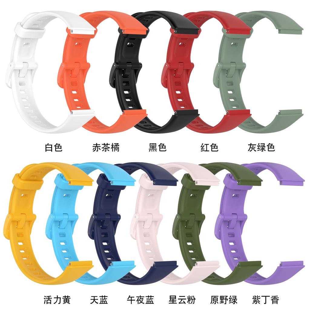 Měkký silikonový řemínek na zápěstí pro chytrý náramek Huawei Band 7