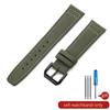 Captain Blue Citizen High Density Knitting Wrist for IWC Pilot Portugal Portofino Nylon Canvas Men 20mm 21mm 22mm Watch Strap