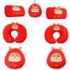 Peluche Drago Dharma Bambola Drago Rosso Drago di Capodanno Drago della Fortuna Cuscino da Collo Scaldamani Peluche Drago