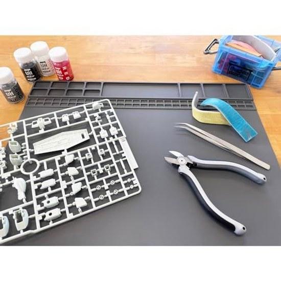 SK11 Tabletop Work Silicone Mat Approximately Disassembly Repair Small Parts Classification Organization Heat Resistant Suitable Soldering SWM-4030G