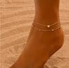 Minimalist Fashion Heart Double Layer Beach Anklet, PerfeAnkletct for Gift Daily Wear