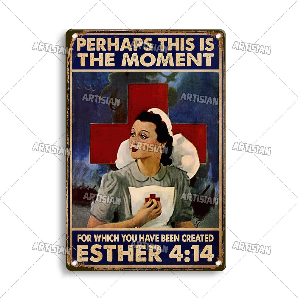 Künstlerisches Medizinisches Metallschild Krankenschwester Tierarzt Blechschild Klinik Krankenhaus Hebamme Dekoratives Poster Wanddekor Garage Bar Kneipe