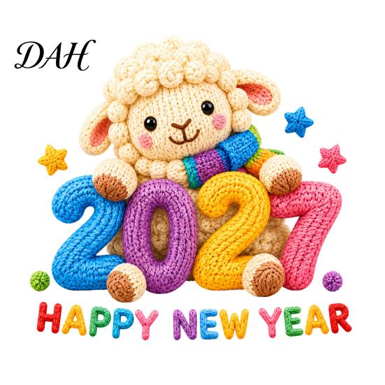 Seasonal Glass Surface Ornaments Chinese New Year Window Stickers, 2027 Goat Static Clings, Reusable Clings Crochet Knit Lamb Decor for Home Shop Easy