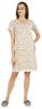 Inkmeso Printed V-Neck Nightgown Sleepwear For Womens Nightshirt Soft Button