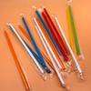 1000-Pack Transparent 19cm Disposable Plastic Straws for Milk Tea, Soy Milk & Juice - Individually Wrapped & Hardened
