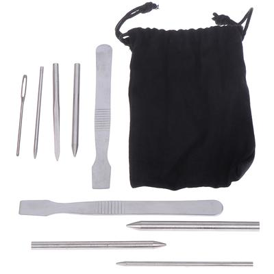 1Set Diy Portable Paracord Stitching Needles  Lacing Smoothing Tool For Bracelet