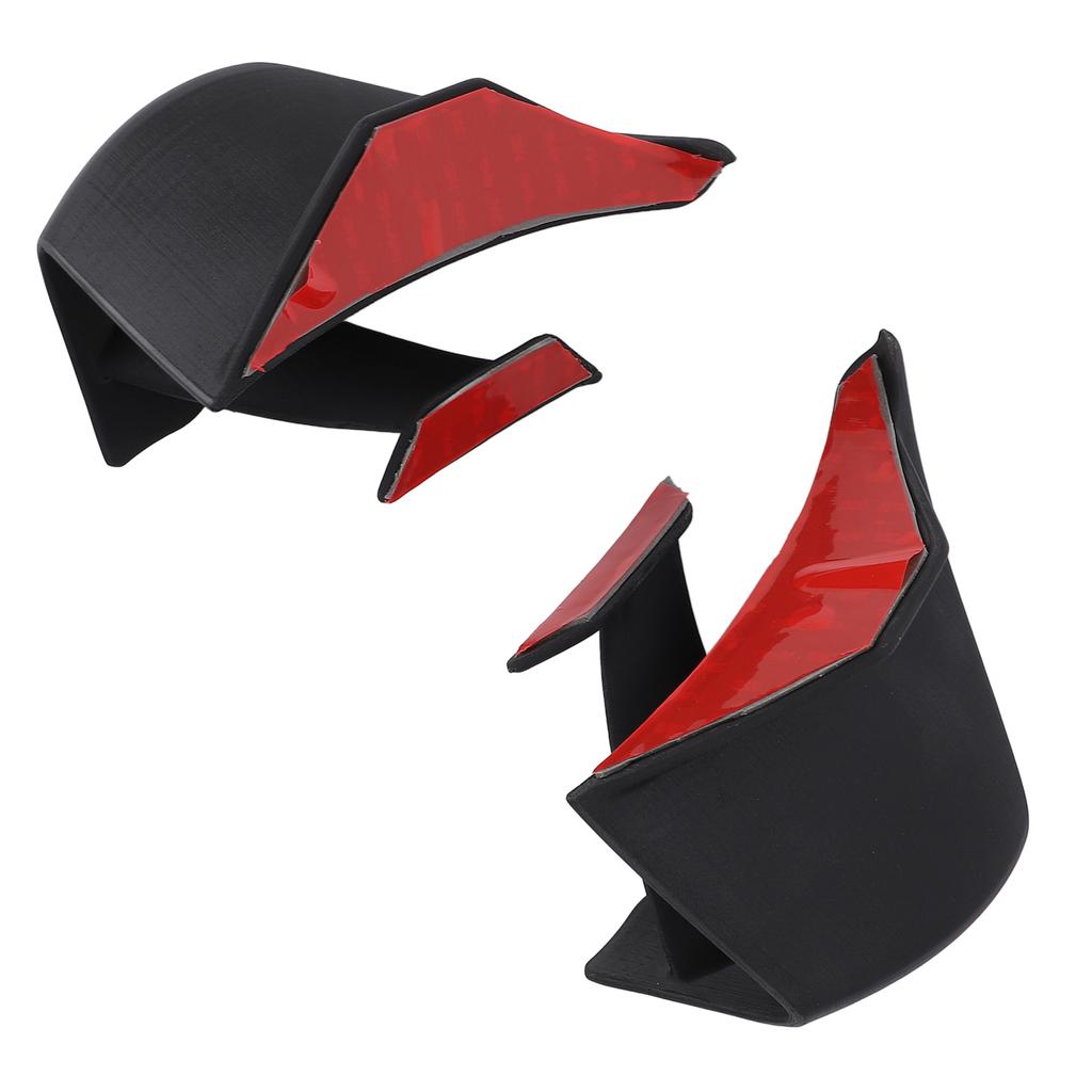 1 Pair Motorcycle Winglet Fairing Reduce Vibration Enhanced Aerodynamics Matte Black Replacement for Suzuki R1000R