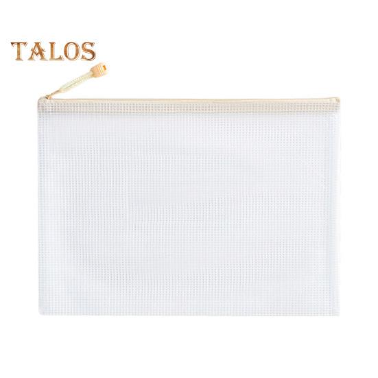 File Bag Large Capacity Storage A4 Files Stationery Carrying Case Transparent Visual Design Portable Document Organizer