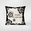 Simple Black and White Cartoon Pillowcase Interior Decoration Office Living Room Home Pillowcase