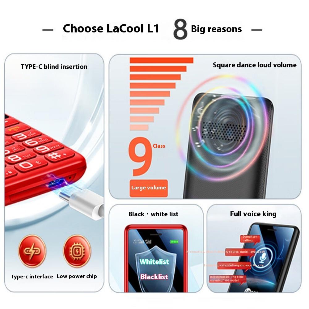To Cool 4G Full Netcom The Elderly Mobile Phone Button Elderly Machine Long Standby Loud Sound