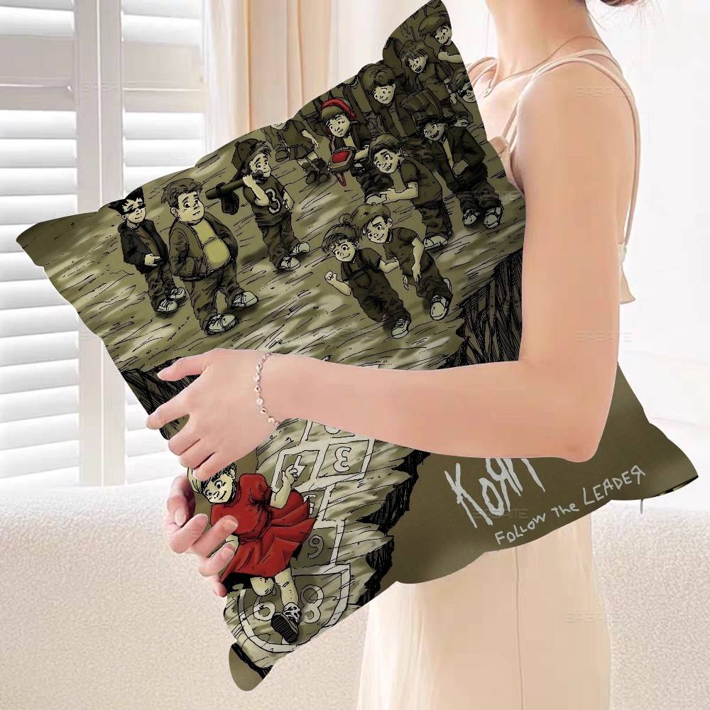 Fashion Band Rock Korn Personalized Pillow Dust Cover Bedroom Kids Party Decoration Pillowcase Birthday Children Gift