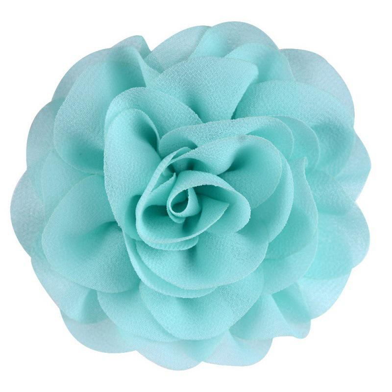 8cm Handmade Pearl Chiffon Rose Flower for Shoes, Hats, Clothing, and Headwear Accessories