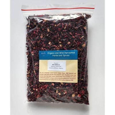 TISANA BIOLOGICA FIORI DI IBISCO ROSSO 250g sabdariffa Rosella ERBA SECCA