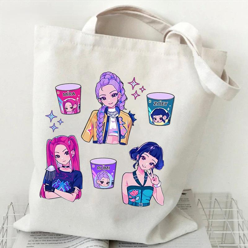 Demon Hunters KPop Demon Hunters Shoulder Backpack Foreign Trade Student Handbag Tuition Bag Large Capacity