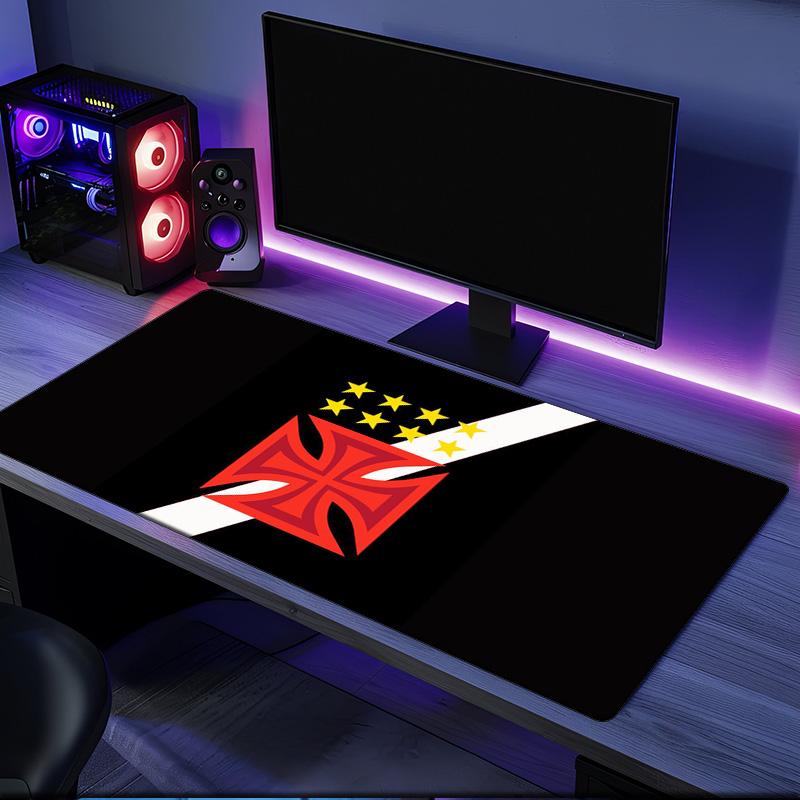 Red Cross CR Flamengo mouse pad, rubber base, esports desk mat, mouse pad for gamers and office use, gaming desk , easy to clean mat