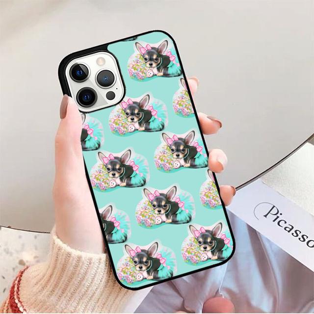 Love Chihuahua Dog Mom Puppy Phone Case for iPhone 17 Air 16 16e 15 Plus for Apple 13 11 12 14 Pro Max coque fundas