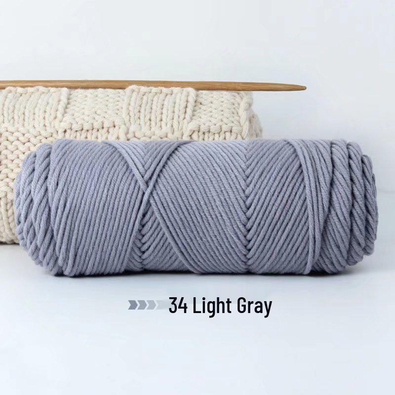8-Strand Lover's Cotton Wool Yarn for Handmade Knitting: Soft DIY Scarf or Hat Acrylic Yarn
