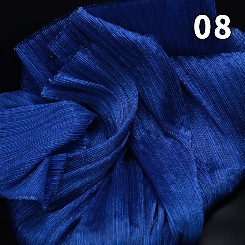 1M Metallic Organ Pleated Fabric Pearlescent Yarn Texture Pleated Designer Fabric For Wedding Stage Dress Textured Background