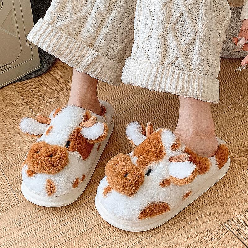 

Warm Women Slippers Winter Flat Fluffy Slippers Women Fur Plush Women s Slippers Designer Footwear Female Indoor Cotton Shoes 36-37