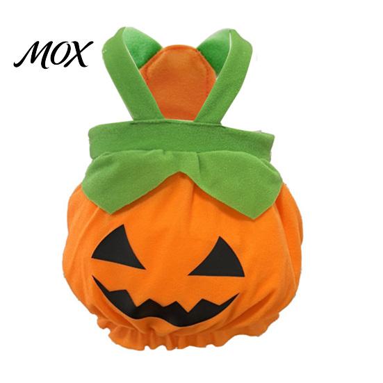Funny Cat Apparel Pumpkin Halloween Dog Costume, Soft Polyester Pet Clothes with Puppy Outfit Comfortable Strap, Decorative for Holiday Parties
