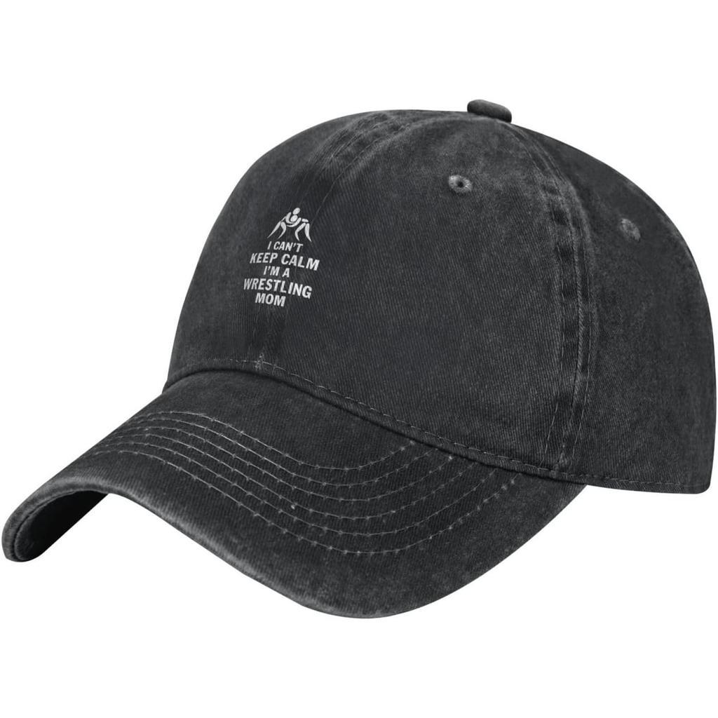 Wrestling Mom Baseball Cap Washed Cotton Adjustable Dad Hat Casual Sun Protection for Unisex