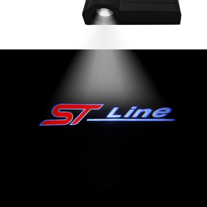 

Universal Wireless Car Door Led projector Lights Welcome Lights ST LINE Emblem For Ford Kuga Focus Fiesta Ecosport Mondeo Fusion 1pcs