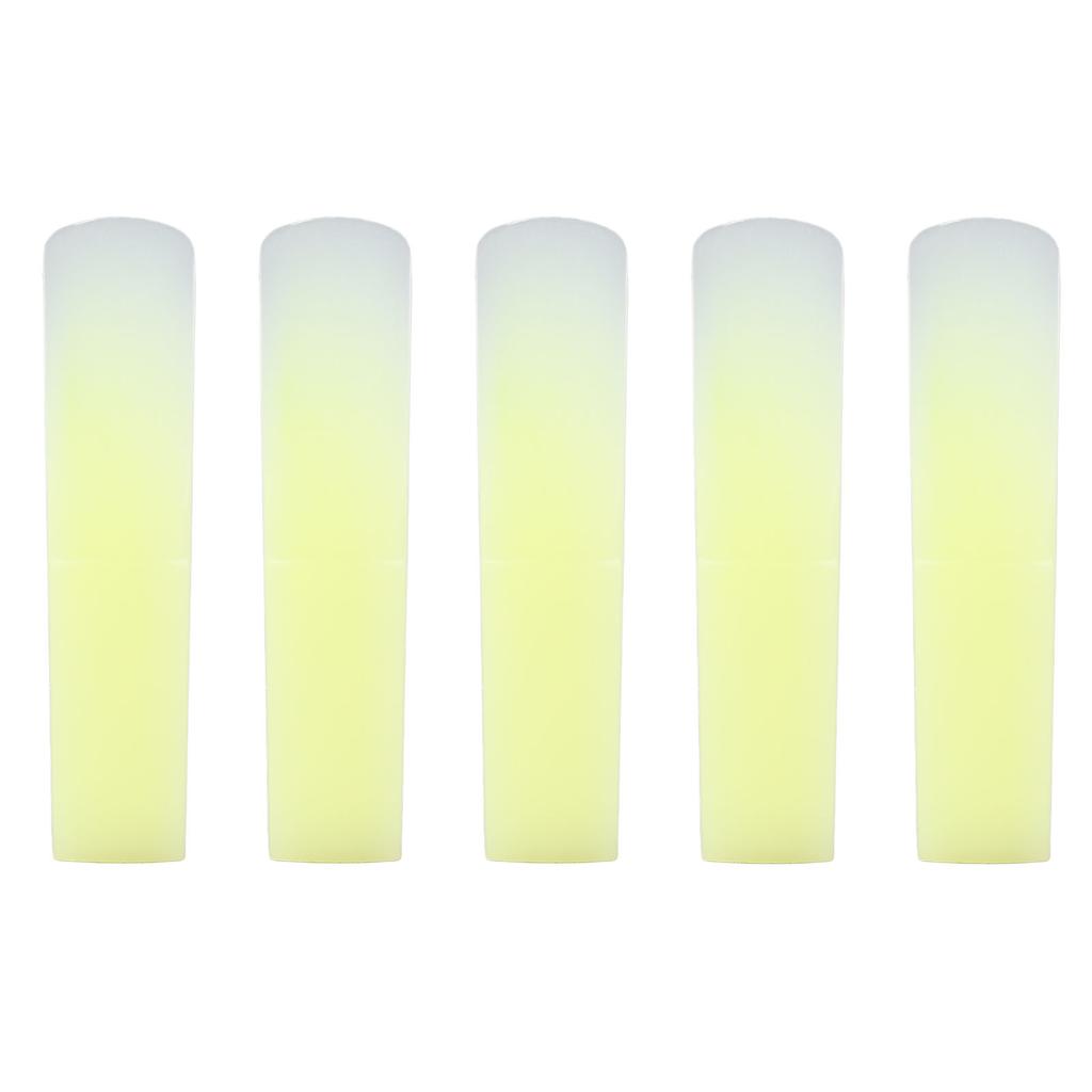 5 Pcs Soprano Saxophone Reeds Strength 2.5 Bb Resin Soprano Sax Reeds for Daily Practice Stage Concert