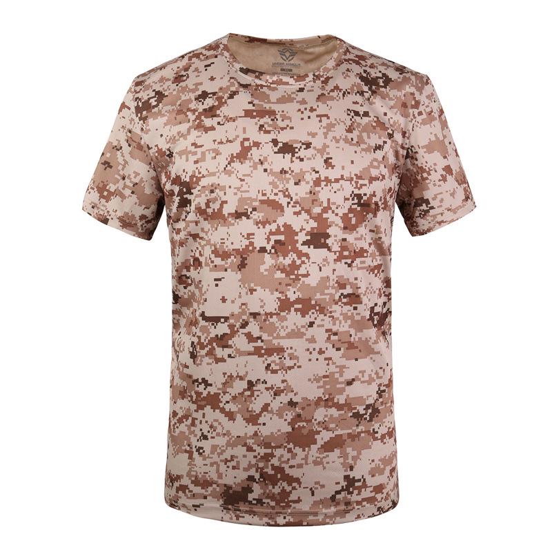 ESDY Quick-Dry Camouflage Crew Neck T-Shirt A413