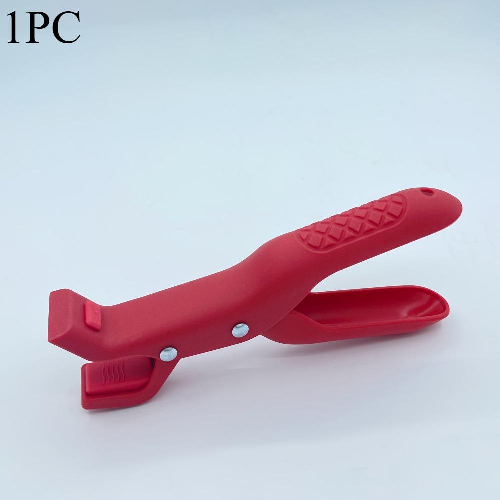 

1 нескользящий и термостойкий полипропиленовый материал, зажим против ожогов, зажим для тарелки, многофункциональный подъемный зажим, нескользящий 1PC красный