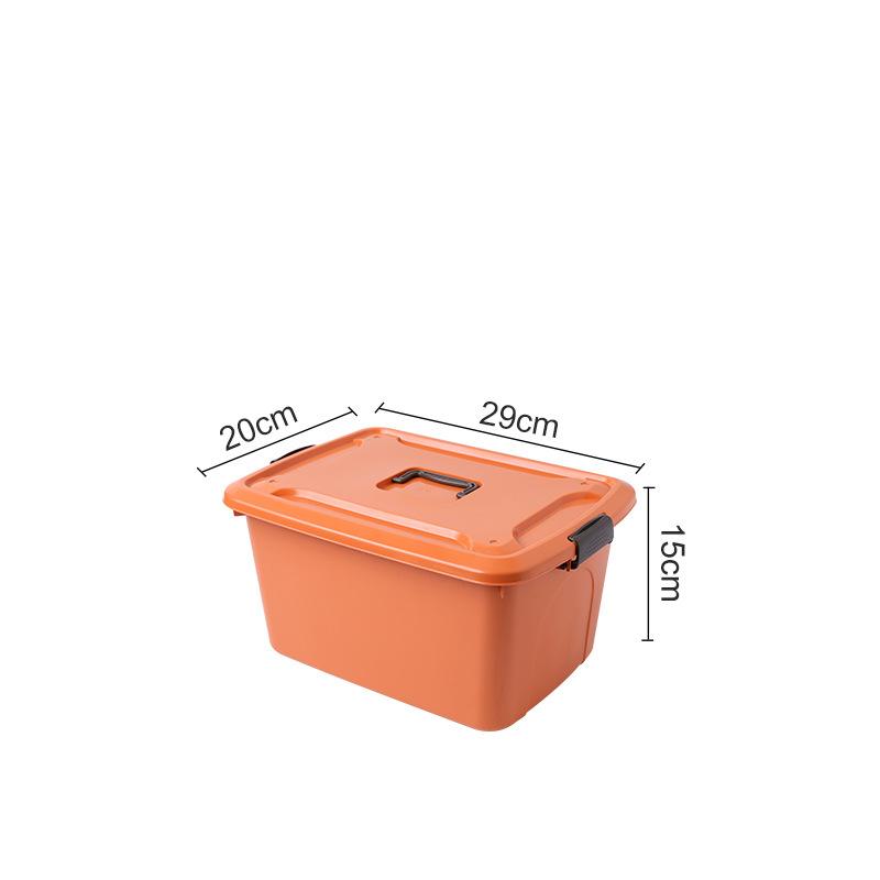 Plastic Sundries Storage Box with Handle Large Capacity Desk Organizer for Cosmetics Jewelry Toys Snack Clothes Storage Basket