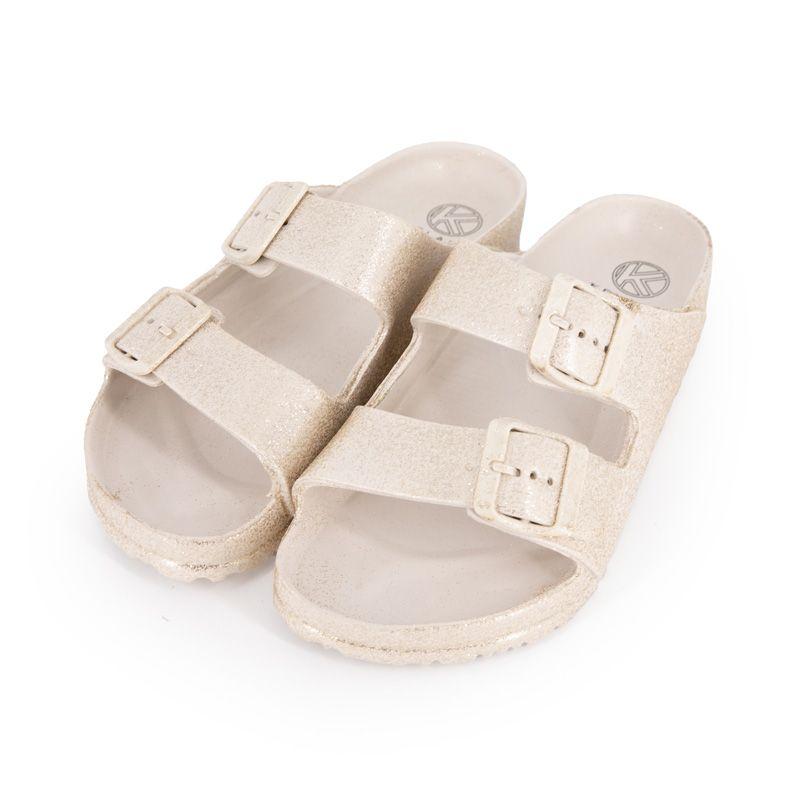 Dámské nazouvací plastové třpytivé pantofle KELARA