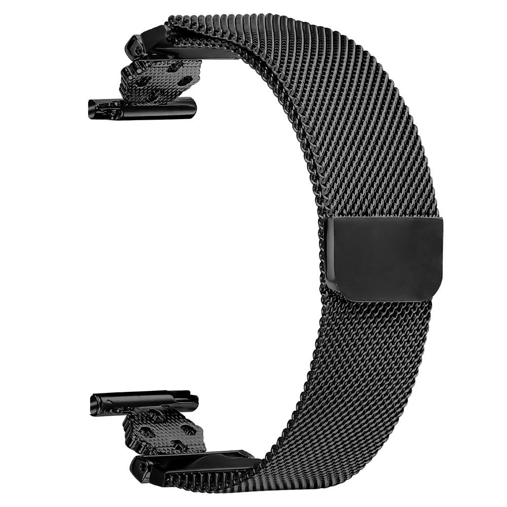 For Samsung Galaxy Watch4 40mm/44mm Milanese Band Flower Stainless Steel Magnetic Mesh Watch Strap