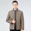 Herren Herbst Leichte Gepolsterte Baumwolljacke mit Stehkragen für Väter mittleren Alters - Warme Oberbekleidung