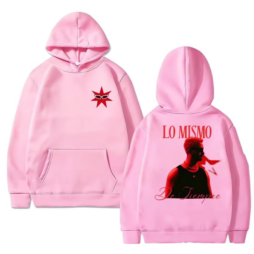 Singer Mora Lo Mismo De Siempre 2025 Album Double Sided Print Sweatshirt Men Women Trend Fashion Hoodie Unisex Fleece Pullover