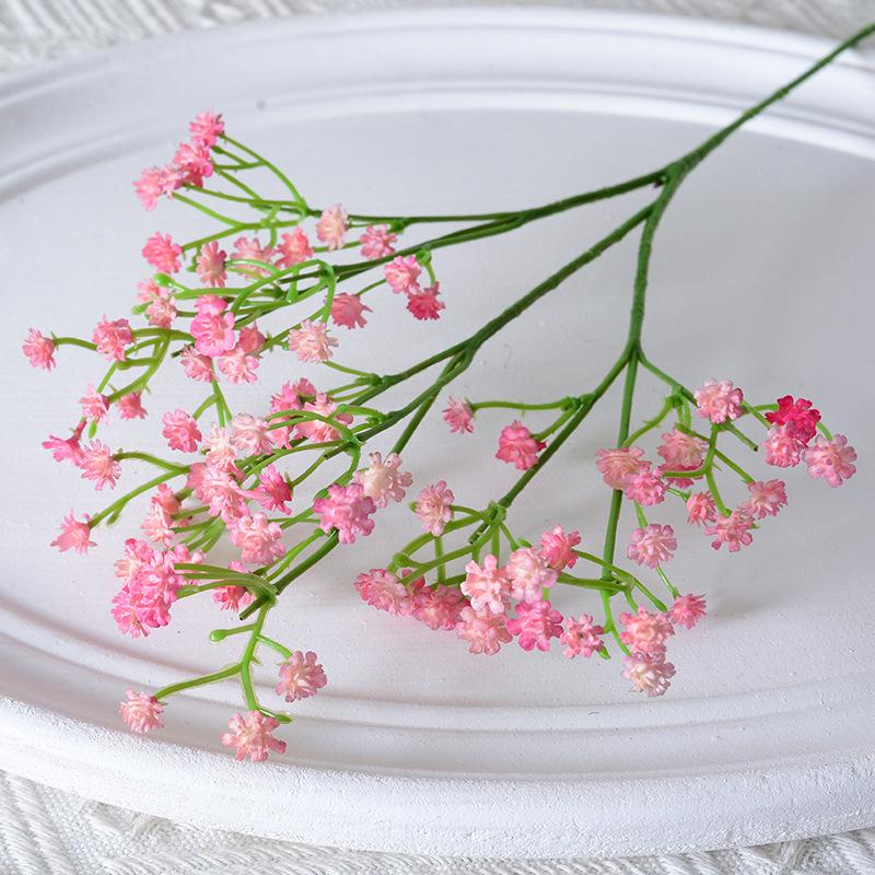Künstlicher Schleierkraut-Strauß für Hochzeitsdekoration - Weicher Gummi Einzelstiel
