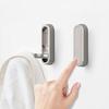 2Pcs Foldable Wall Hooks, Zinc Alloy Folding Hook Silver, Heavy Duty Folding Coat Hooks Wall Mounted for Hanging Coat Towels Bags Keys (Silver, 2