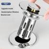 Sink Drain Strainer Basket Coppers Drain Plug Push Type Bounce Cores Drain Filter AntiClogging Sink Stoppers Enduring