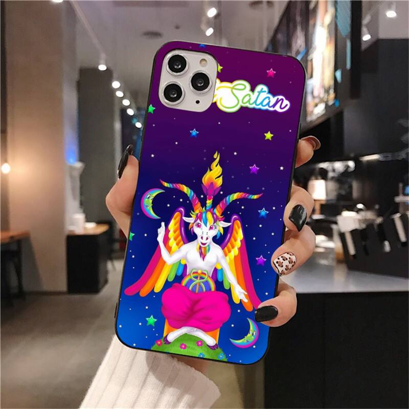 Custodia per telefono artistica Lisa Frank per iphone 12 pro max 11 pro XS MAX 8 7 6 6S Plus X 5S SE 2020 XR