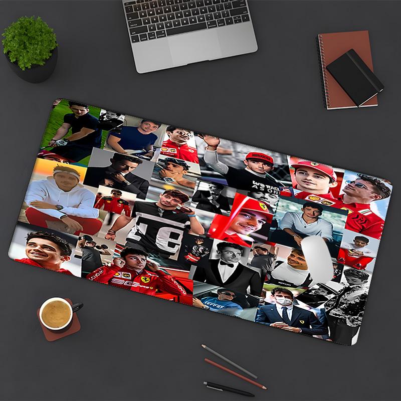 C-charles Leclerc F1 Racing Mouse Pad - Non-Slip Rubber Base,Smooth Surface Work,Gaming,Office,Home Use,Desk Mouse Pad