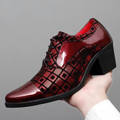 Pantofi formali pentru bărbați cu tocuri înalte pantofi rochie de afaceri oxford pentru bărbați pantofi formali cu vârf ascuțit pentru bărbați pantofi din piele de lux pentru petrecere de nuntă