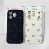 Simple Love Heart Case For iPhone 16 Pro Max 17 16 15 11 12 13 Pro Max 14 15 Plus 17 7 8 X XR XS Max Soft Siicone Phone Cover