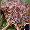 10 Pcs Handmade Crochet Colorful 3D Floral Petal Appliques Premium Cotton For Diy Bags Clothes Crafts